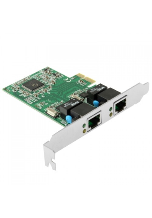 PCI-Express Dual Gigabit Ethernet Controller Card Adapter 2 Port RJ45 10/100/1000 BASE-T (IO-PCE8111-2GLAN) PCI-Express Dual Gigabit Ethernet Controller Card Adapter 2 Port RJ45 10/100/1000 BASE-T (IO-PCE8111-2GLAN)